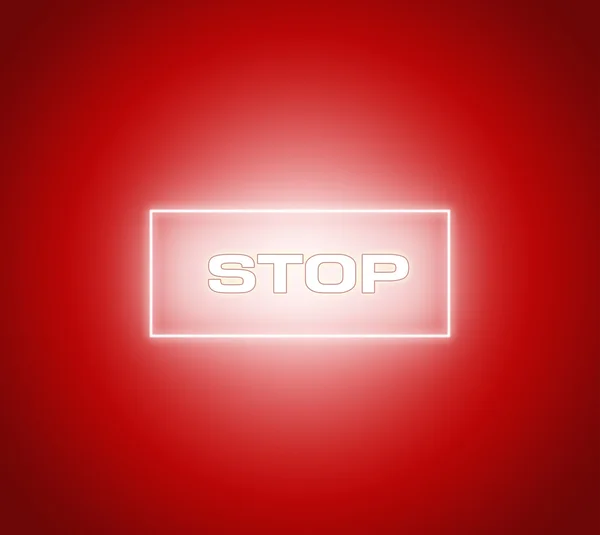 Botón verde activo Stop — Foto de Stock