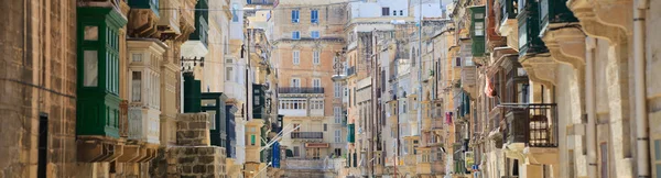 Detalles de la arquitectura de la calle Valletta —  Fotos de Stock