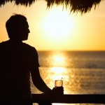 Free Stock photo of Man with cocktail at sunset | Photoeverywhere