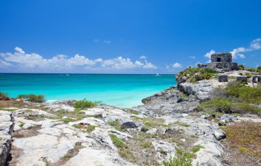 Mayan ruins in Tulum clipart