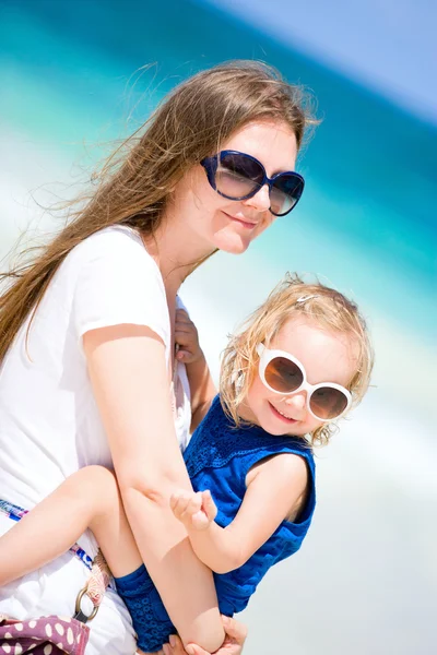 Mor och dotter på semester — Stockfoto