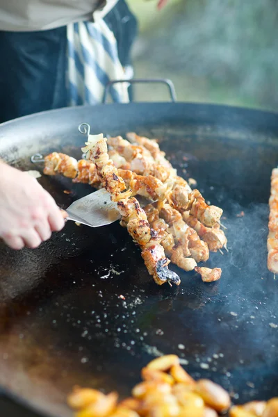 Kock Matlagning Kött — Stockfoto