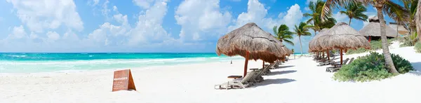 カリブ海のビーチのパノラマ — ストック写真