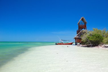 Holbox island in Mexico clipart