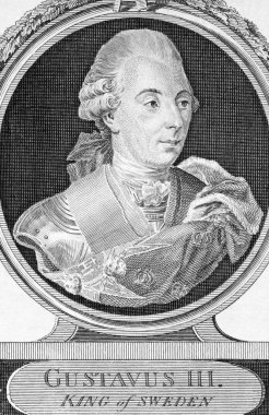 Gustav III King of Sweden clipart