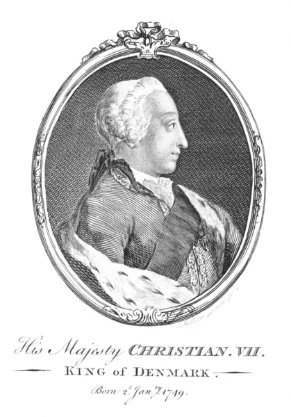 Christian VII King of Denmark — Stock Photo, Image