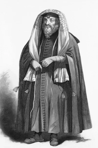 Židovský rabín oblečený za modlitby — Stock fotografie