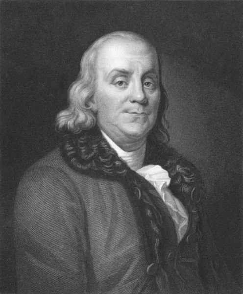 Benjamin Franklin Stok Gambar