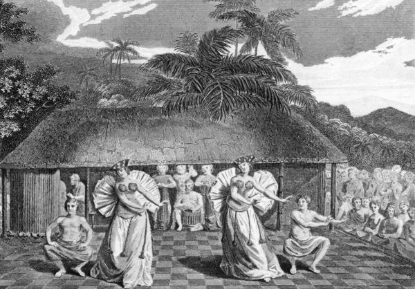 Танці на Таїті — стокове фото