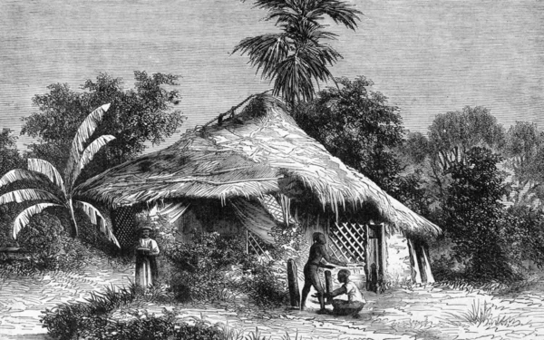 Inheemse hut op bombay — Stockfoto