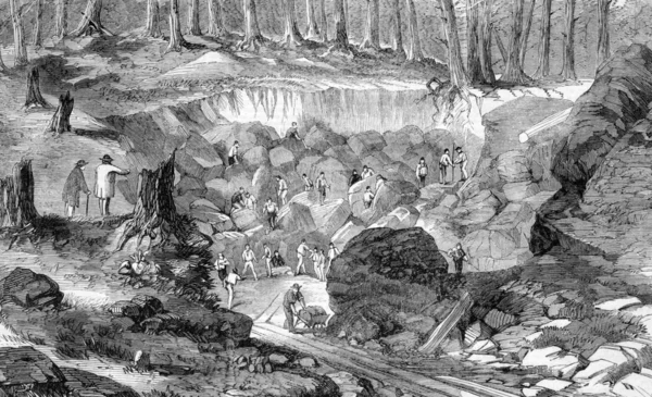 Měděný důl blízko montreal, Kanada — Stock fotografie
