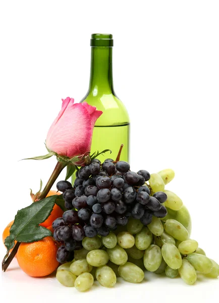 Ώριμα φρούτα και κρασί — Φωτογραφία Αρχείου