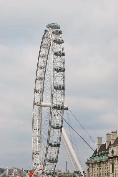London eye vagy a millenniumi kerék Londonban — Stock Fotó