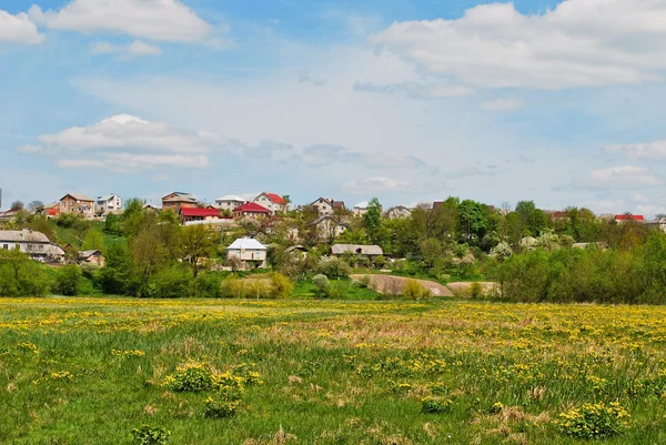 stock image Small village in spring