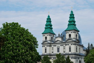 Cathedral in Ternopil, Ukraine clipart