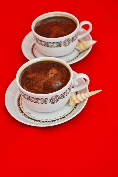 Dva šálky kávy — Stock fotografie