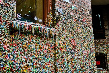 Gun Wall in Seattle Post Alley clipart