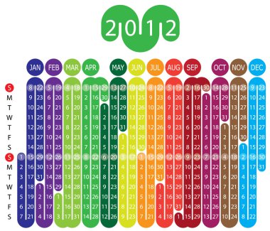 Calendar 2012 clipart