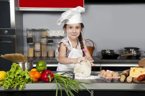 Kız cook — Stok fotoğraf