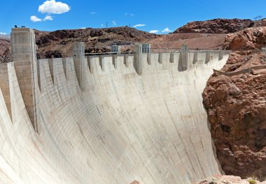 Hoover Dam in sunny day clipart