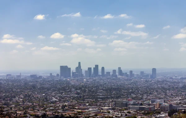 Los Angeles downtown, bird's eye view — Stock Photo, Image
