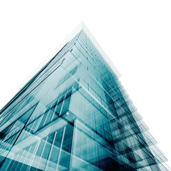 Abstracte hoek gebouw — Stockfoto