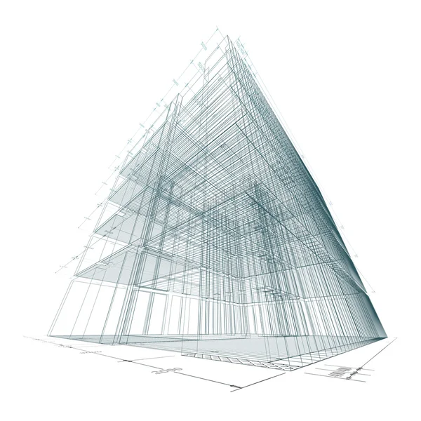 建筑业的体系结构 — 图库照片