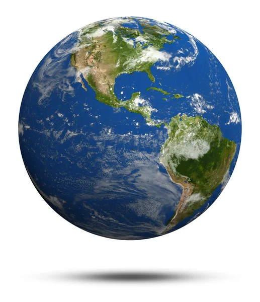 Планета Земля 3D Render — стоковое фото