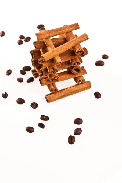 Skořice a káva — Stock fotografie