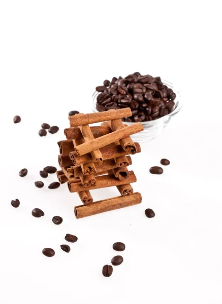 Кориця та кави — стокове фото