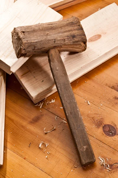 Martillo de madera — Foto de Stock