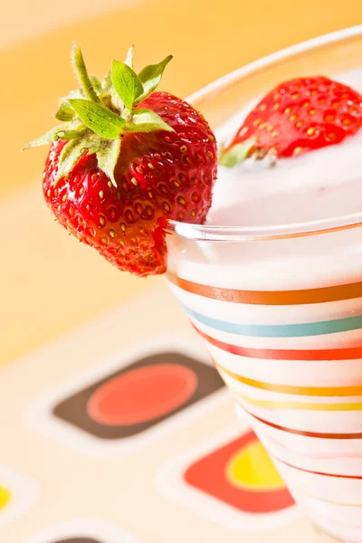 草莓甜点 — 图库照片