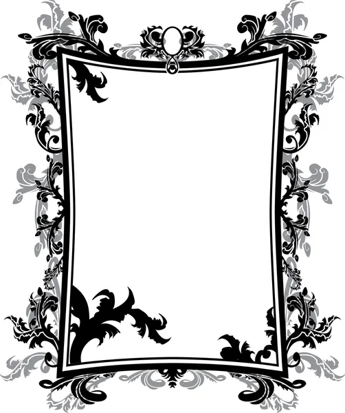 Plantilla de marco vintage adornada — Archivo Imágenes Vectoriales