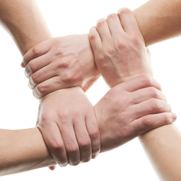 Les mains qui tiennent ensemble — Photo