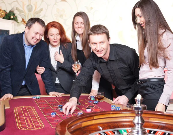 Group of in casino — Stock Photo, Image