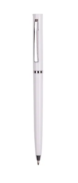 Біла ручка ізольована з контуром — стокове фото