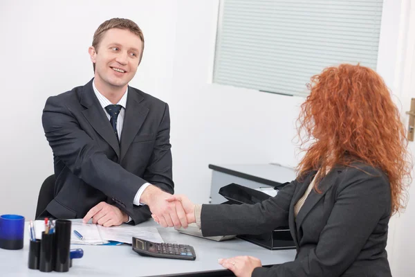 Manager and office worker — Stock Photo, Image