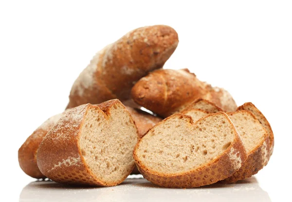 Izole çeşitli ekmekler — Stok fotoğraf