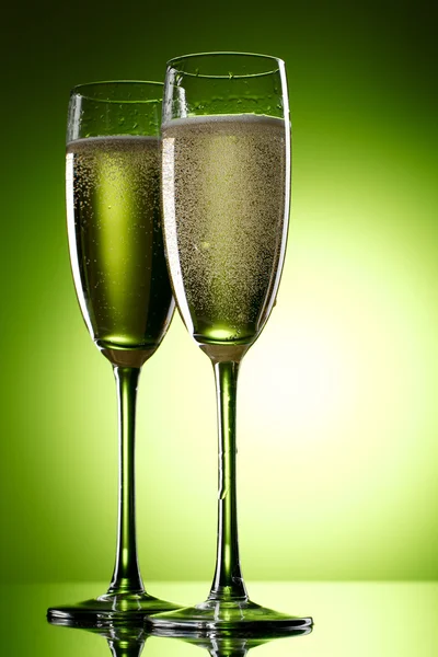 Paire de flûtes à champagne — Photo