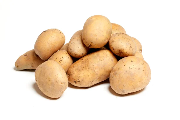 Geïsoleerde aardappelen — Stockfoto