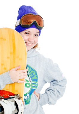 snowboard kadınla