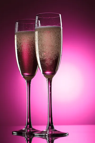 Пара флейт шампанського — стокове фото