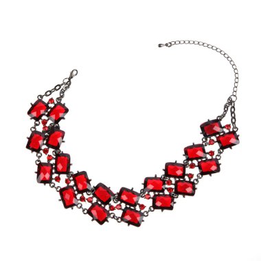 Red necklace clipart