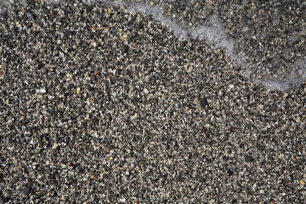Чорного вулканічного піску — стокове фото