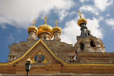 Church of Mary Magdalene in Jerusalem clipart