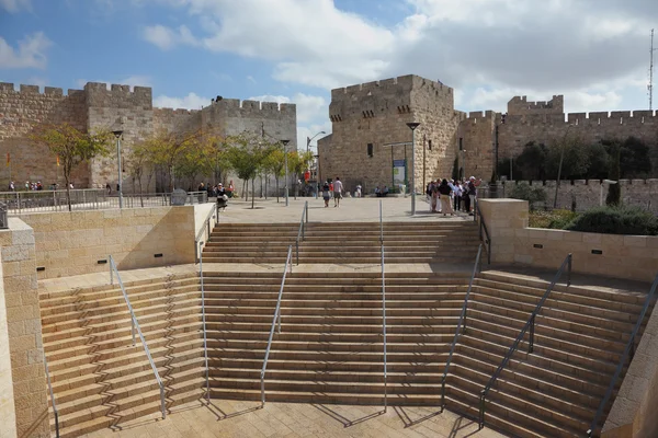 O Portão de Jaffa em Jerusalém — Fotografia de Stock