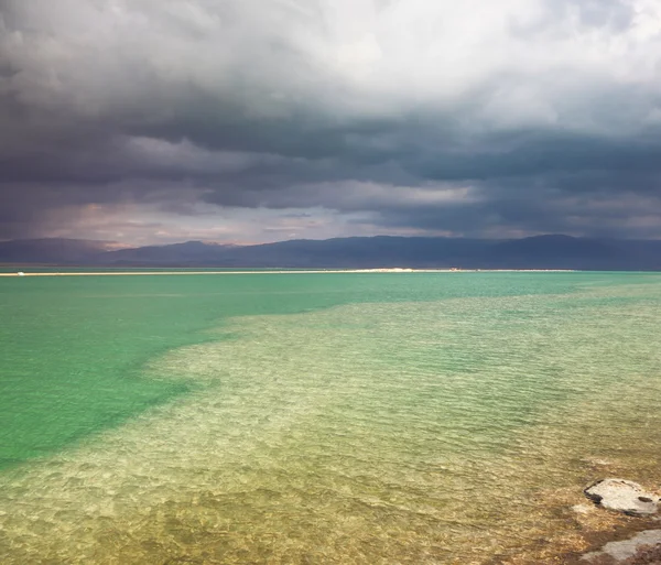 The thunderstorm at the Dead Sea — Stock Photo, Image