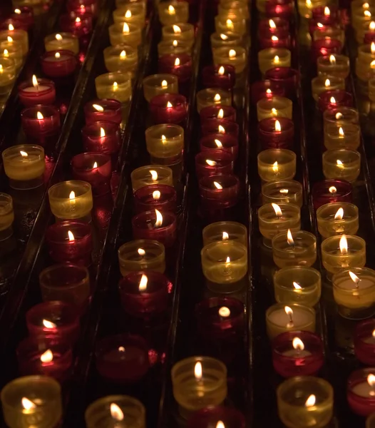 Svíčky na památku o zemřel — Stock fotografie