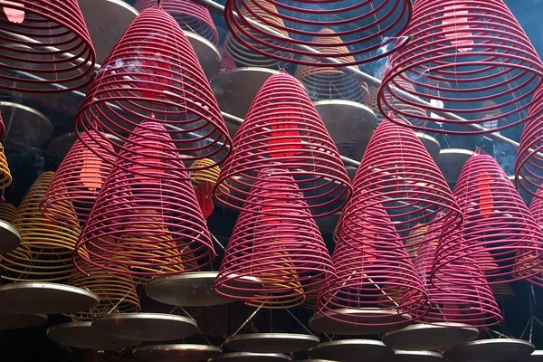 Red incense burners — Stock Photo, Image