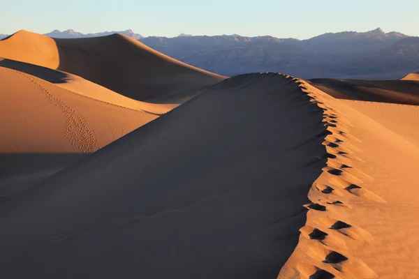 Sanddynerna på mesquite platt, Kalifornien — Stockfoto